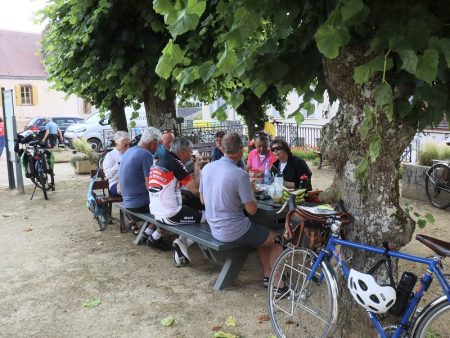 Pique-nique sous les arbres. (DM)