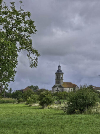 Église de Sandaucourt avec une pensée pour Claude Chambrot qui y a passé quelques années de jeunesse. (MLC)