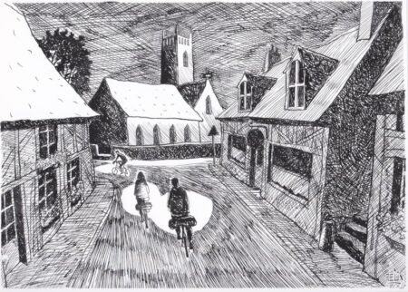 Traversée de nuit de Heathfield - East Sussex (Angleterre). Avril vu par Félix