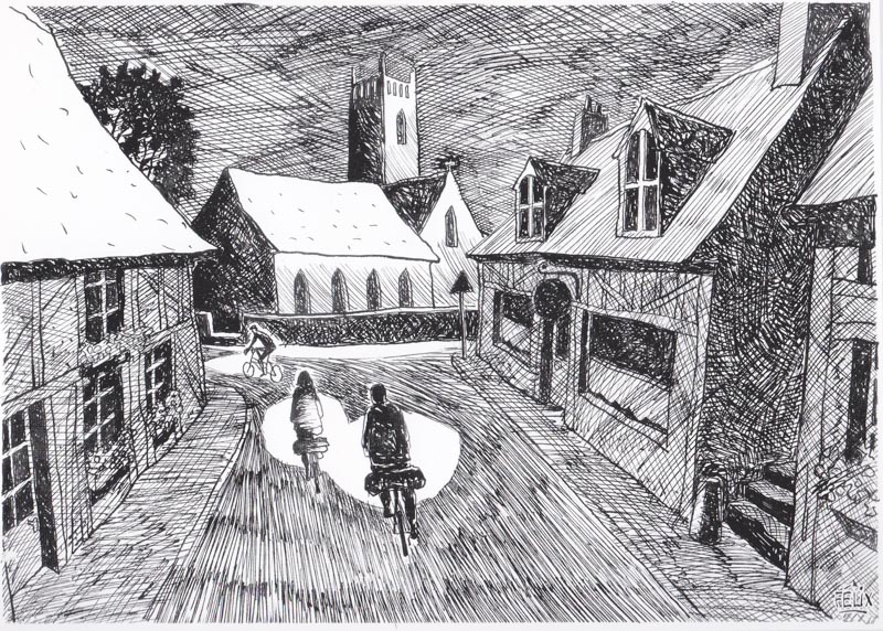 Traversée de nuit de Heathfield - East Sussex (Angleterre). Avril vu par Félix