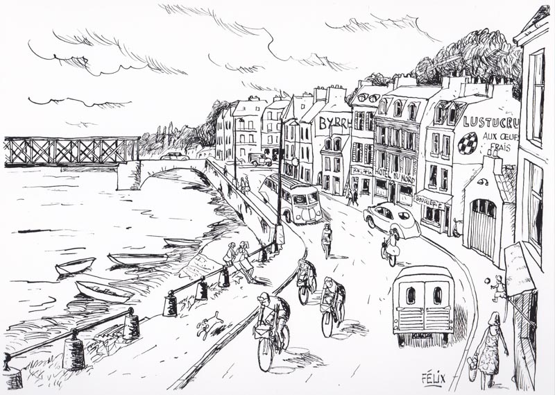 Passage à Pontoise (Seine-et-Oise). Mai vu par Félix.