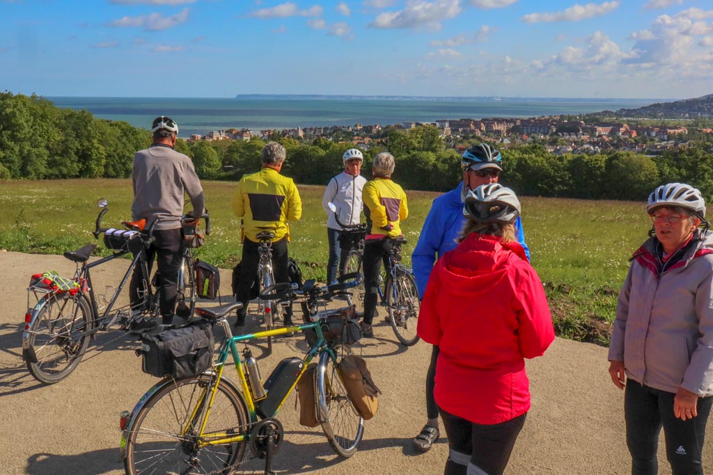 Arrêt à Villers-sur-Mer, vue sur la baie de Seine (CL)