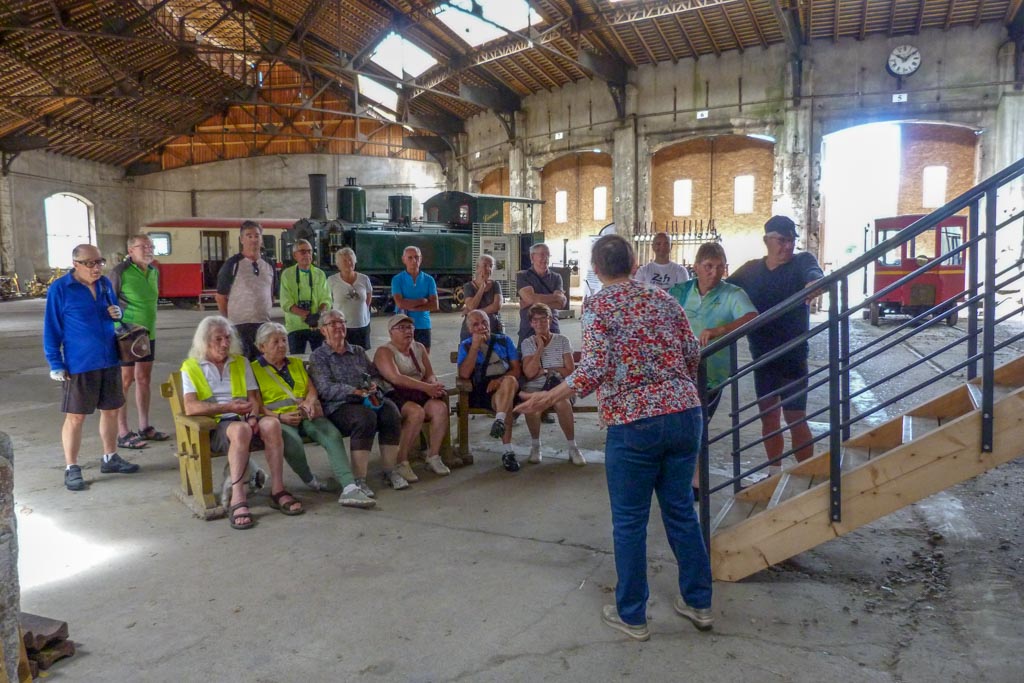 Visite de la rotonde ferroviaire à Montabon (PM)